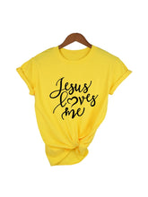 Load image into Gallery viewer, Jesus Loves Me Christian Faith Women&#39;s Fashion T-Shirt