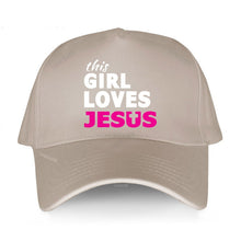 Load image into Gallery viewer, This Girl Loves Jesus Faith Based Christian Ball Caps Cotton/Breathable