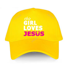 Load image into Gallery viewer, This Girl Loves Jesus Faith Based Christian Ball Caps Cotton/Breathable