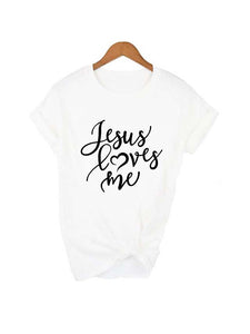 Jesus Loves Me Christian Faith Women's Fashion T-Shirt