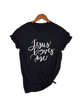 Load image into Gallery viewer, Jesus Loves Me Christian Faith Women&#39;s Fashion T-Shirt