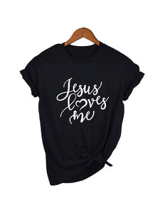 Jesus Loves Me Christian Faith Women's Fashion T-Shirt