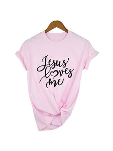 Jesus Loves Me Christian Faith Women's Fashion T-Shirt